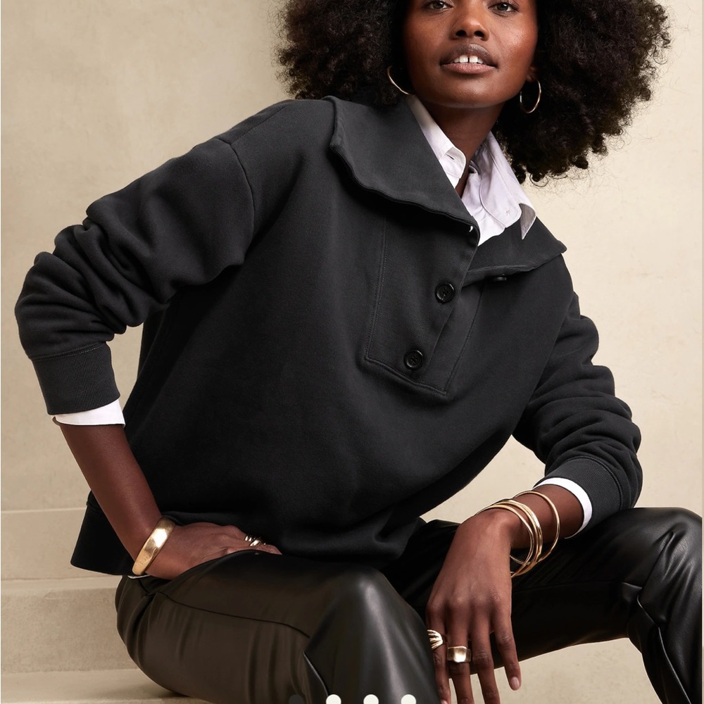 Banana Republic Fleece Polo XS- BRAND NEW